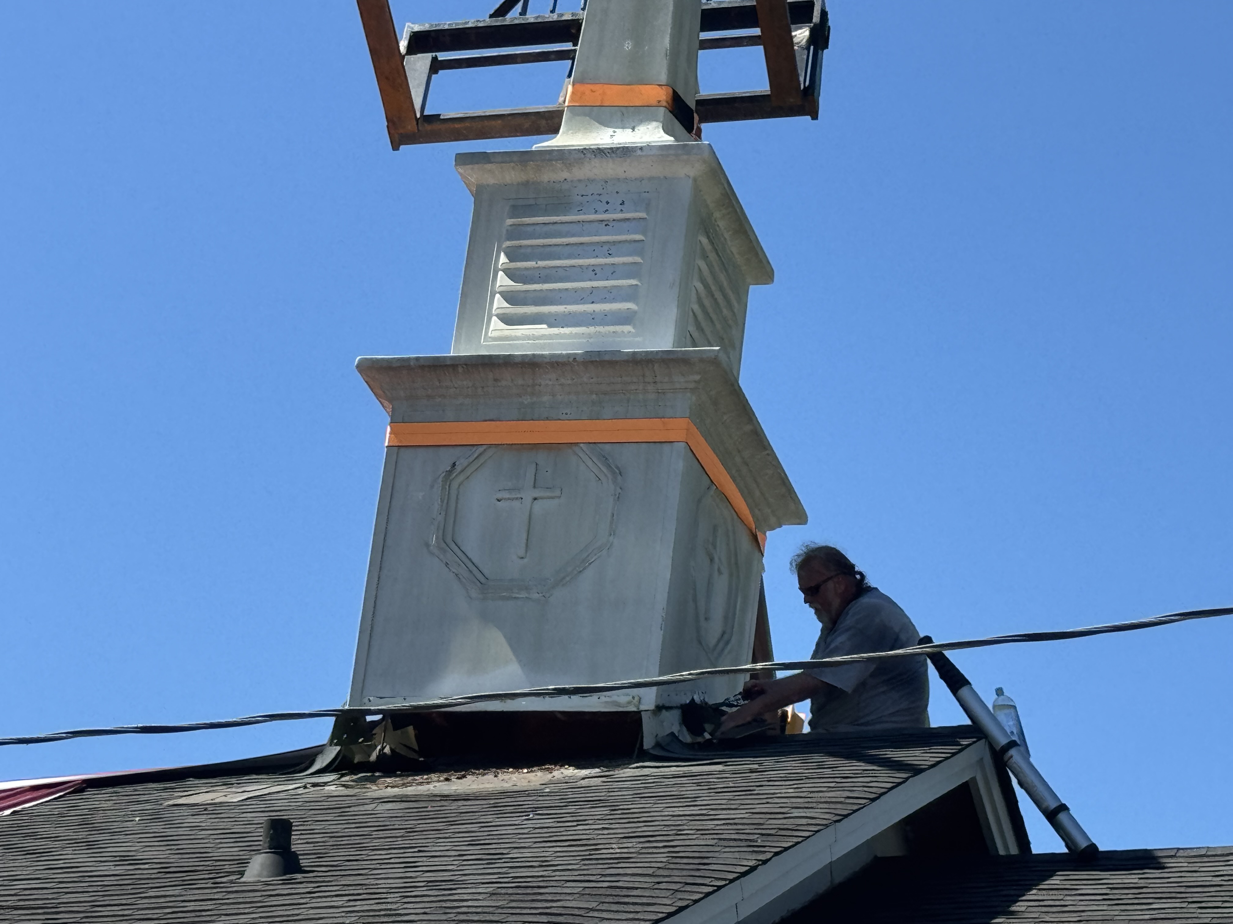 Removing Old Steeple