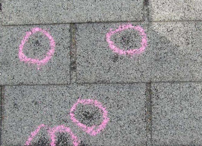 Hail Dings on Shingles